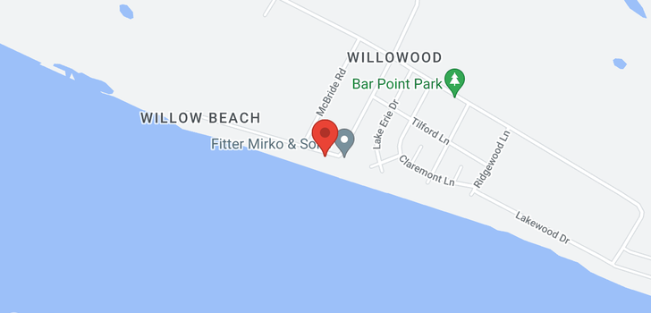 map of 19 WILLOW BEACH